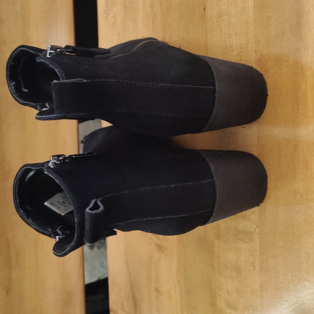 Blondo Siena Black Size 10 Nubuck Waterproof Heeled Boots B7 125 015 - Picture 5 of 13